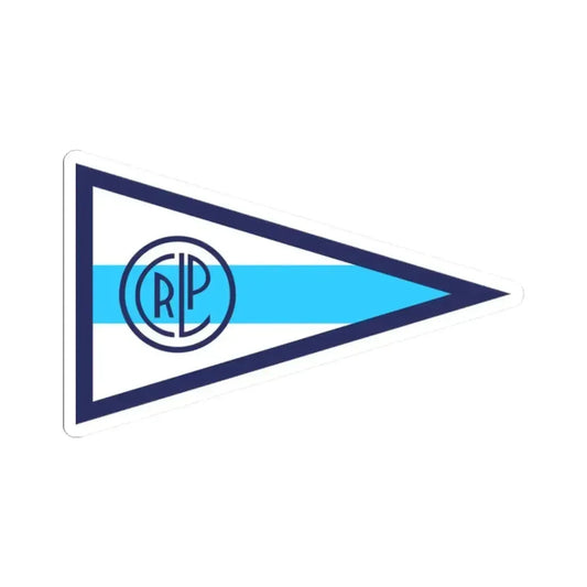 Burgee of Club Regatas La Plata (Argentina) STICKER Vinyl Kiss-Cut Decal 2 Inch White - The Sticker Space