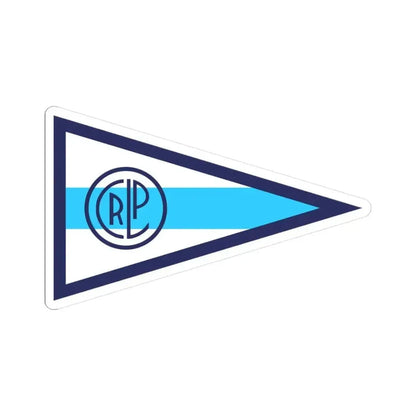 Burgee of Club Regatas La Plata (Argentina) STICKER Vinyl Kiss-Cut Decal 3 Inch White - The Sticker Space