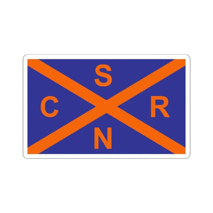 Burgee of Club Regatas San Nicolas (Argentina) STICKER Vinyl Kiss-Cut Decal 4 Inch White - The Sticker Space