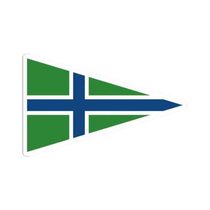 Burgee of Club San Fernando (Argentina) STICKER Vinyl Kiss-Cut Decal 2 Inch White - The Sticker Space