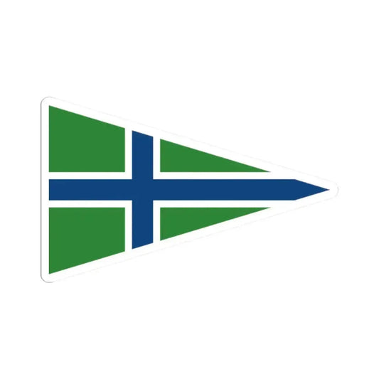 Burgee of Club San Fernando (Argentina) STICKER Vinyl Kiss-Cut Decal 2 Inch White - The Sticker Space