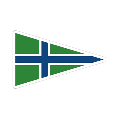 Burgee of Club San Fernando (Argentina) STICKER Vinyl Kiss-Cut Decal 6 Inch White - The Sticker Space