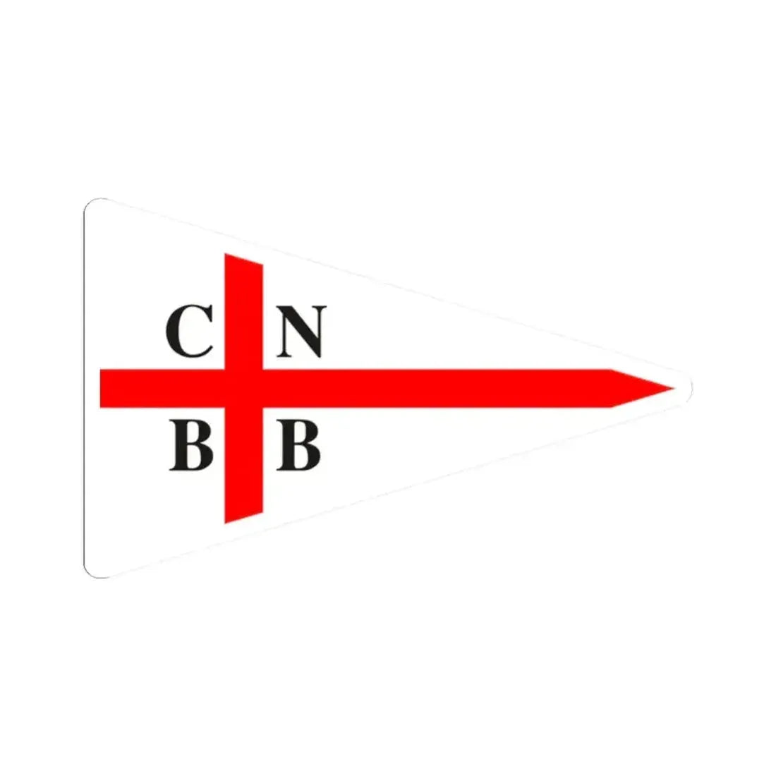 Burgee of CN Bahia Blanca (Argentina) STICKER Vinyl Kiss-Cut Decal 2 Inch White - The Sticker Space