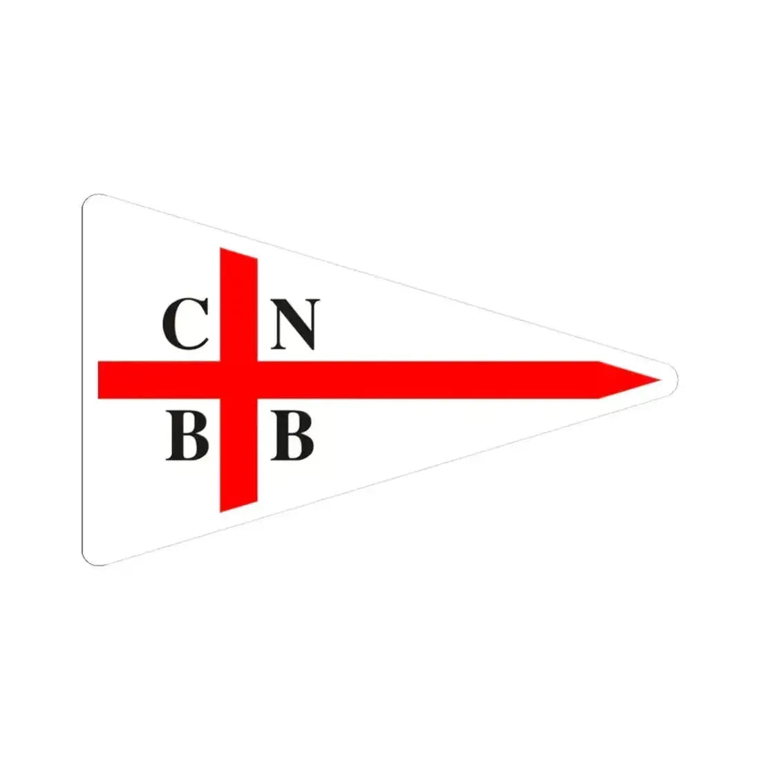 Burgee of CN Bahia Blanca (Argentina) STICKER Vinyl Kiss-Cut Decal 3 Inch White - The Sticker Space