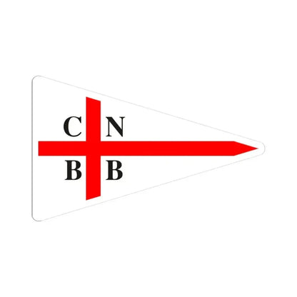 Burgee of CN Bahia Blanca (Argentina) STICKER Vinyl Kiss-Cut Decal 3 Inch White - The Sticker Space