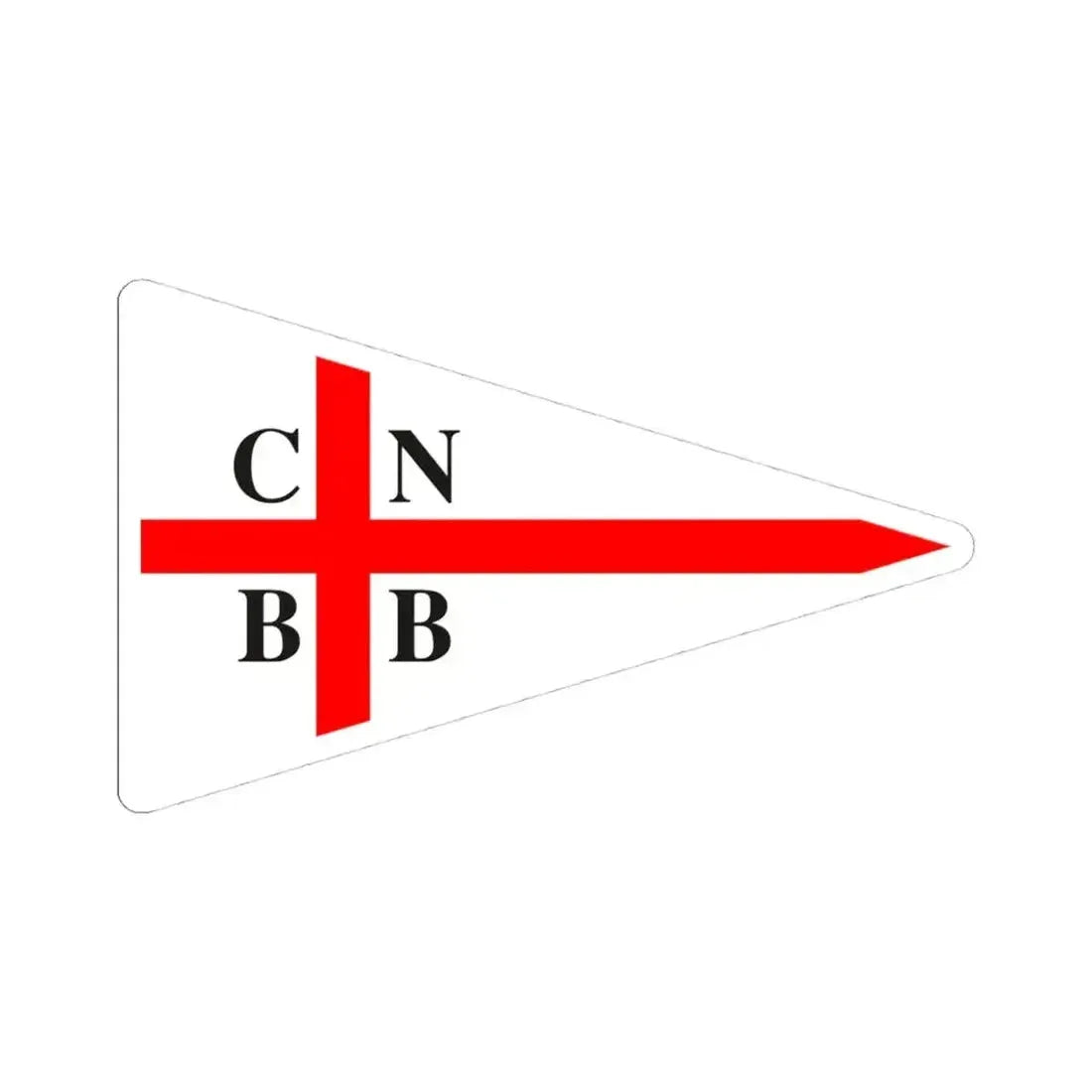 Burgee of CN Bahia Blanca (Argentina) STICKER Vinyl Kiss-Cut Decal 4 Inch White - The Sticker Space