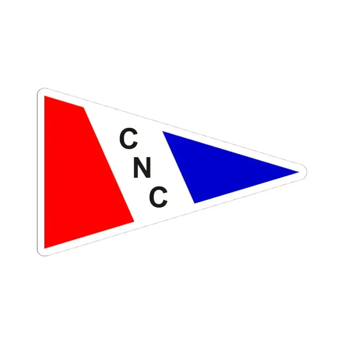 Burgee of CN Cordoba (Argentina) STICKER Vinyl Kiss-Cut Decal 4 Inch White - The Sticker Space