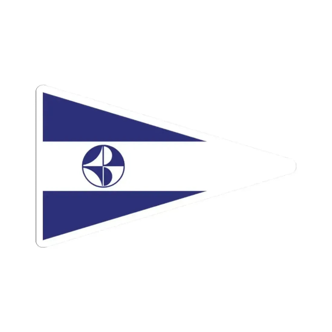 Burgee of CN El Portillo (Colombia) STICKER Vinyl Kiss-Cut Decal 2 Inch White - The Sticker Space