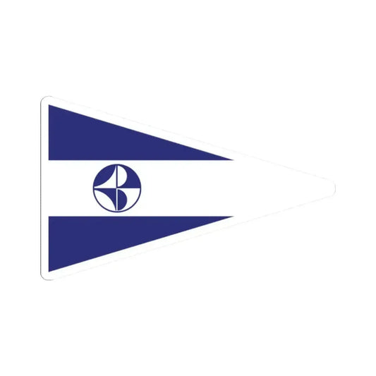 Burgee of CN El Portillo (Colombia) STICKER Vinyl Kiss-Cut Decal 2 Inch White - The Sticker Space