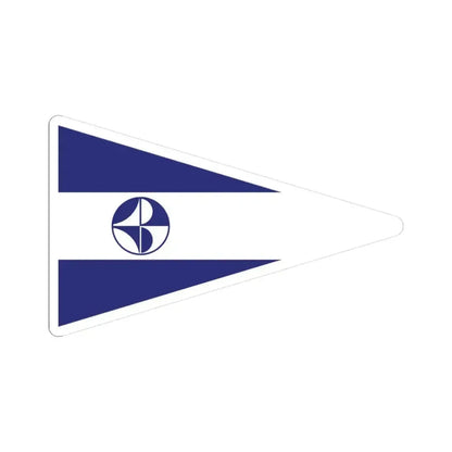 Burgee of CN El Portillo (Colombia) STICKER Vinyl Kiss-Cut Decal 3 Inch White - The Sticker Space