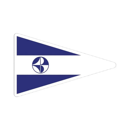 Burgee of CN El Portillo (Colombia) STICKER Vinyl Kiss-Cut Decal 4 Inch White - The Sticker Space