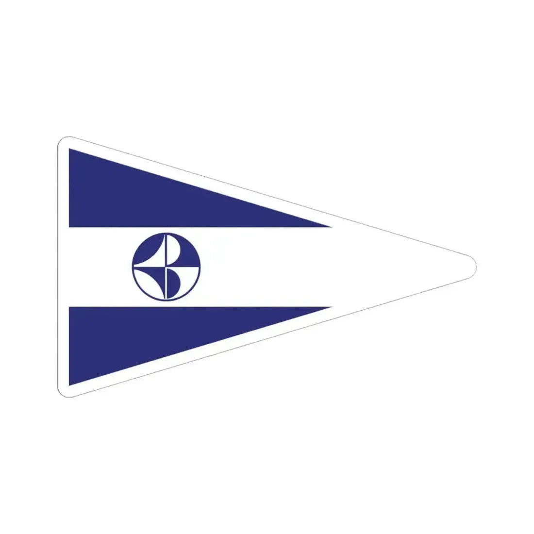 Burgee of CN El Portillo (Colombia) STICKER Vinyl Kiss-Cut Decal 6 Inch White - The Sticker Space