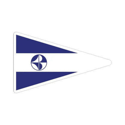 Burgee of CN El Portillo (Colombia) STICKER Vinyl Kiss-Cut Decal 6 Inch White - The Sticker Space