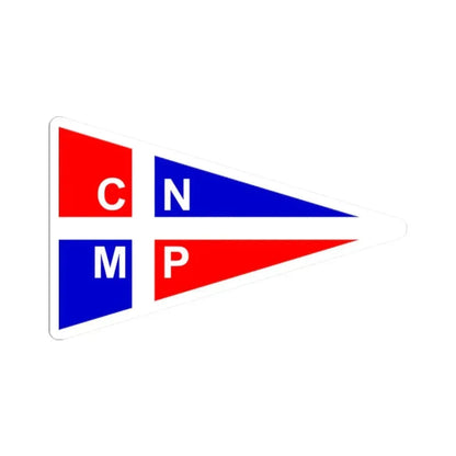 Burgee of CN Mar Plata (Argentina) STICKER Vinyl Kiss-Cut Decal 2 Inch White - The Sticker Space