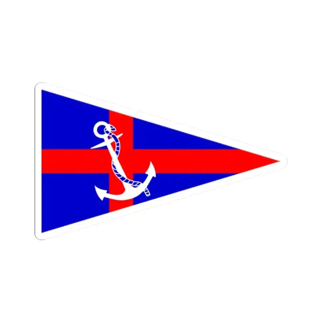 Burgee of CN Olivos (Argentina) STICKER Vinyl Kiss-Cut Decal 2 Inch White - The Sticker Space