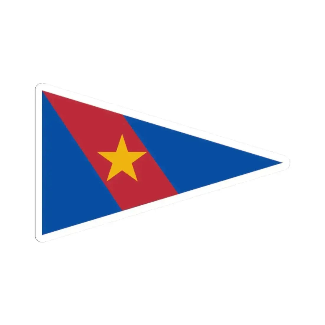 Burgee of CN San Isidro (Argentina) STICKER Vinyl Kiss-Cut Decal 2 Inch White - The Sticker Space