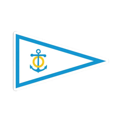 Burgee of CN San Pedro (Argentina) STICKER Vinyl Kiss-Cut Decal 2 Inch White - The Sticker Space