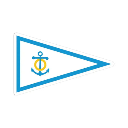 Burgee of CN San Pedro (Argentina) STICKER Vinyl Kiss-Cut Decal 3 Inch White - The Sticker Space