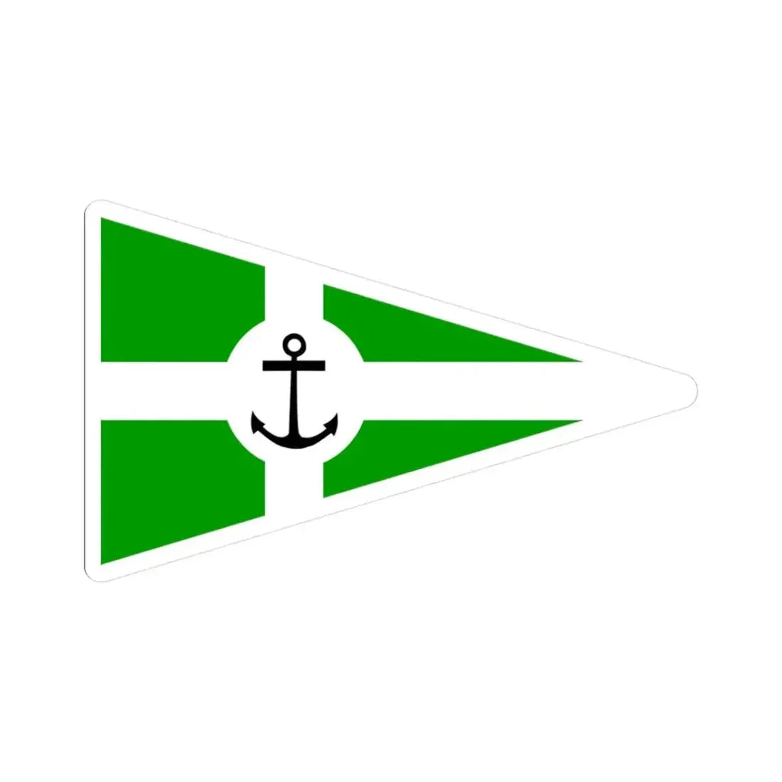 Burgee of CN Sevilla (Spain) STICKER Vinyl Kiss-Cut Decal 3 Inch White - The Sticker Space