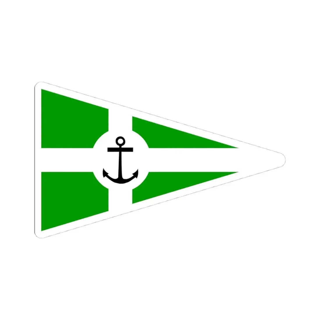 Burgee of CN Sevilla (Spain) STICKER Vinyl Kiss-Cut Decal 4 Inch White - The Sticker Space