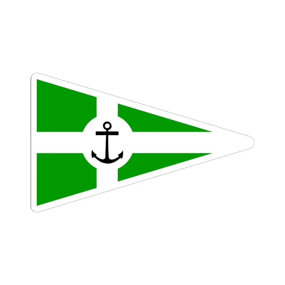 Burgee of CN Sevilla (Spain) STICKER Vinyl Kiss-Cut Decal 6 Inch White - The Sticker Space