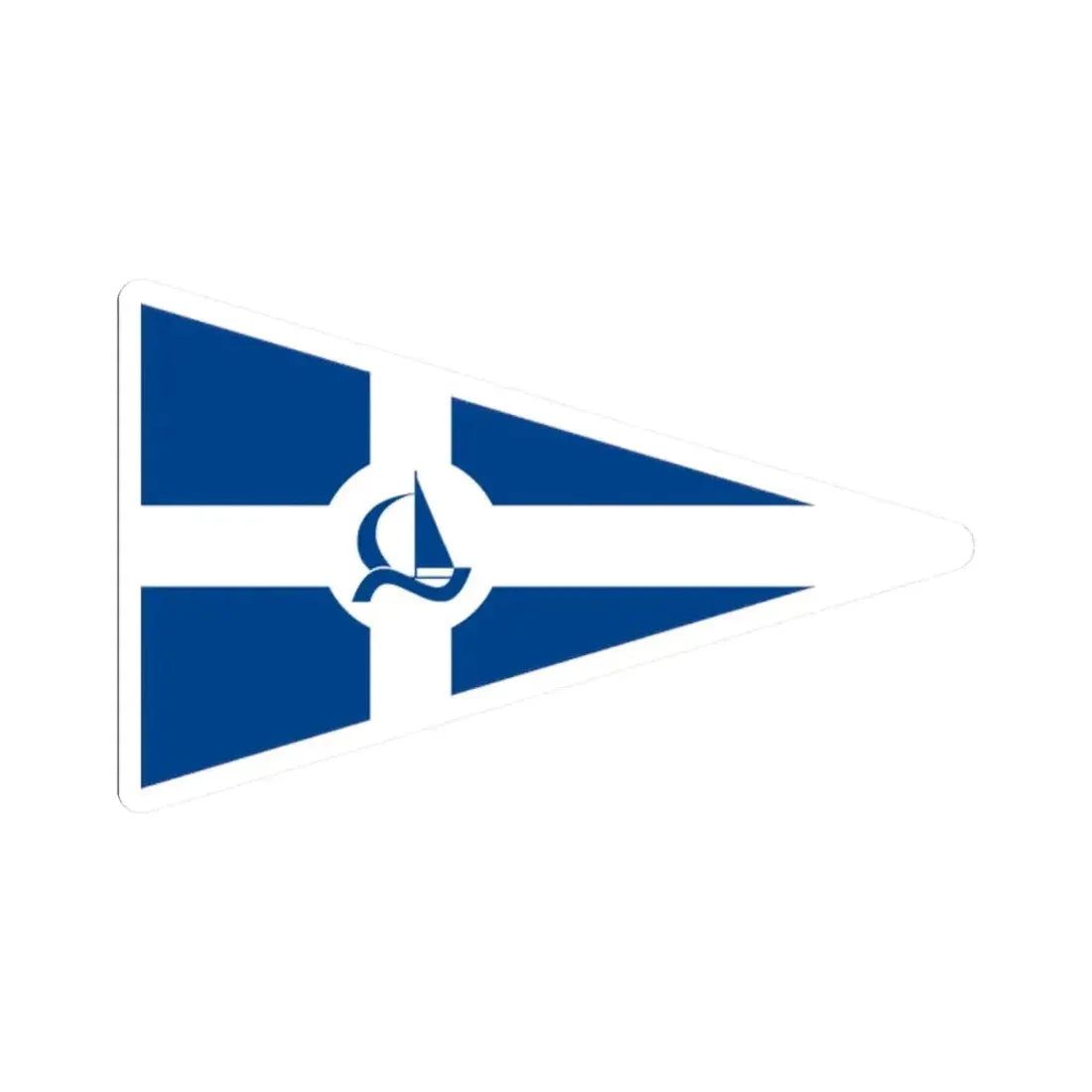 Burgee of CN Tavira (Portugal) STICKER Vinyl Kiss-Cut Decal 2 Inch White - The Sticker Space