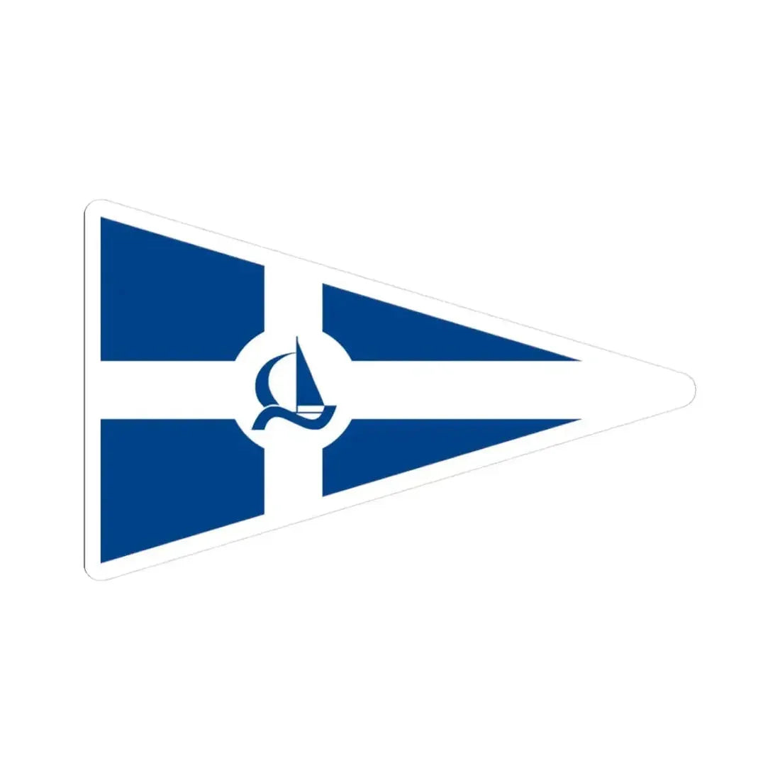 Burgee of CN Tavira (Portugal) STICKER Vinyl Kiss-Cut Decal 3 Inch White - The Sticker Space