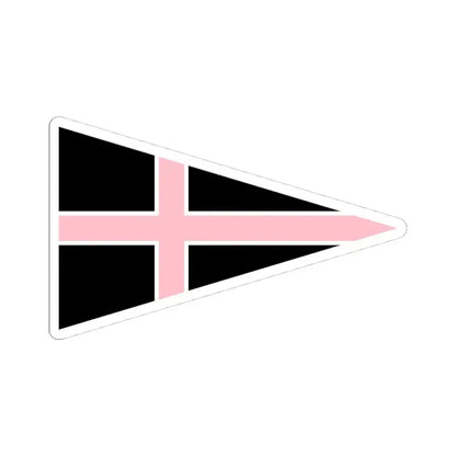 Burgee of CN Victoria (Argentina) STICKER Vinyl Kiss-Cut Decal 4 Inch White - The Sticker Space