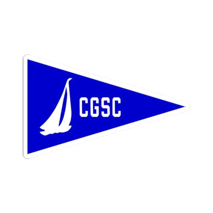 Burgee of Coconut Grove SC (United States) STICKER Vinyl Kiss-Cut Decal 2 Inch White - The Sticker Space