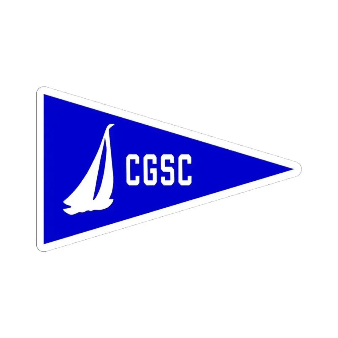 Burgee of Coconut Grove SC (United States) STICKER Vinyl Kiss-Cut Decal 4 Inch White - The Sticker Space