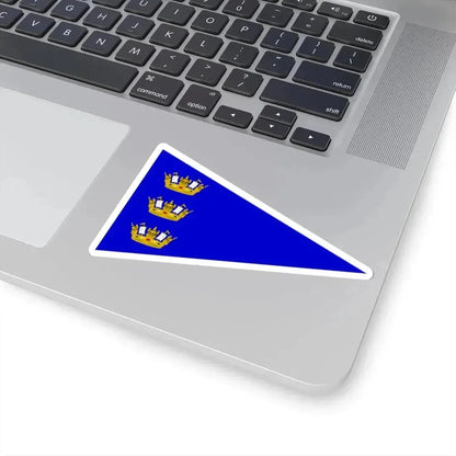 Burgee of Cofradia Nautica Pacifico (Chile) STICKER Vinyl Kiss-Cut Decal - The Sticker Space