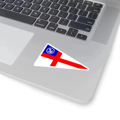 Burgee of Corinthian Yacht Club of Philadelphia (United States) STICKER Vinyl Kiss-Cut Decal - The Sticker Space