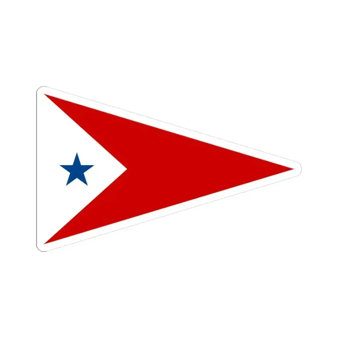 Burgee of Cottage Park YC (United States) STICKER Vinyl Kiss-Cut Decal 3 Inch White - The Sticker Space