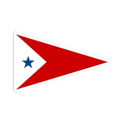 Burgee of Cottage Park YC (United States) STICKER Vinyl Kiss-Cut Decal 3 Inch White - The Sticker Space