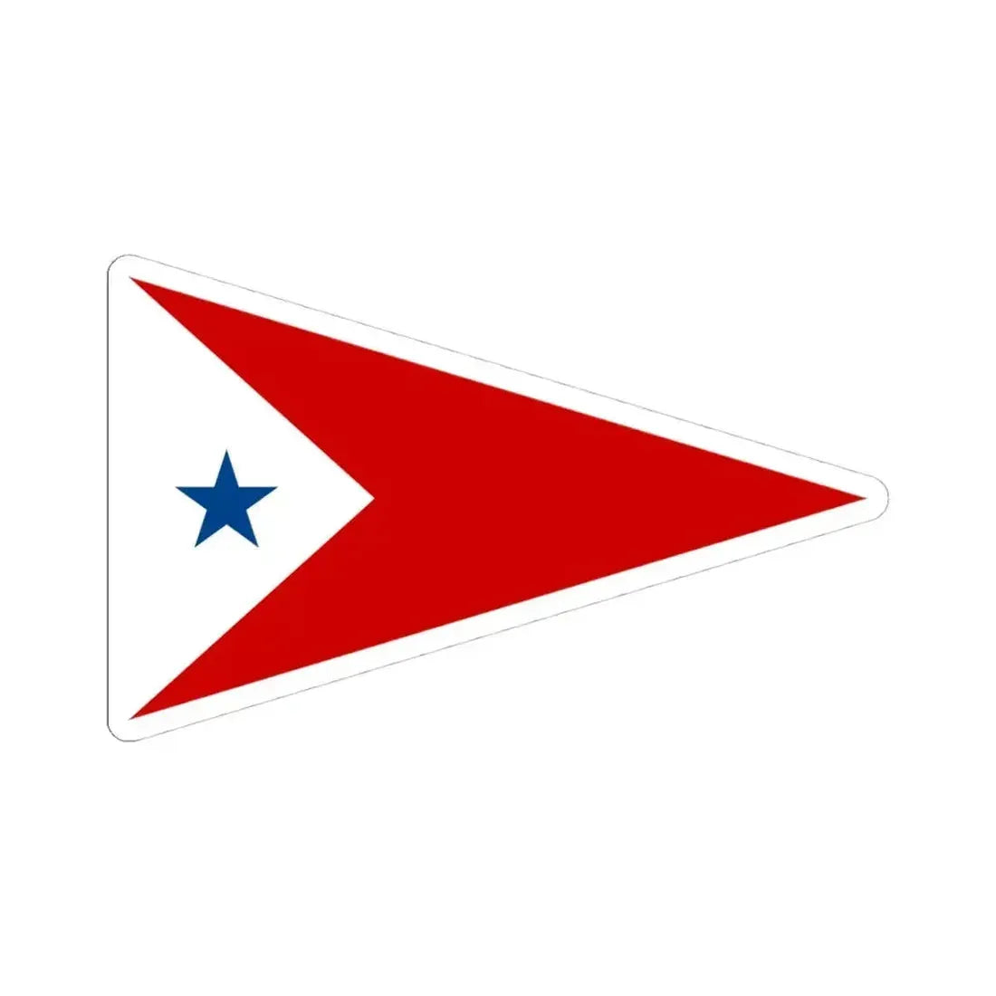 Burgee of Cottage Park YC (United States) STICKER Vinyl Kiss-Cut Decal 4 Inch White - The Sticker Space