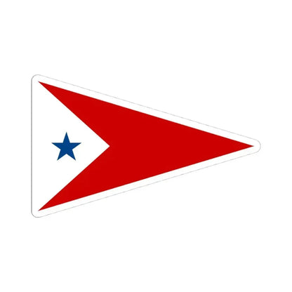 Burgee of Cottage Park YC (United States) STICKER Vinyl Kiss-Cut Decal 4 Inch White - The Sticker Space