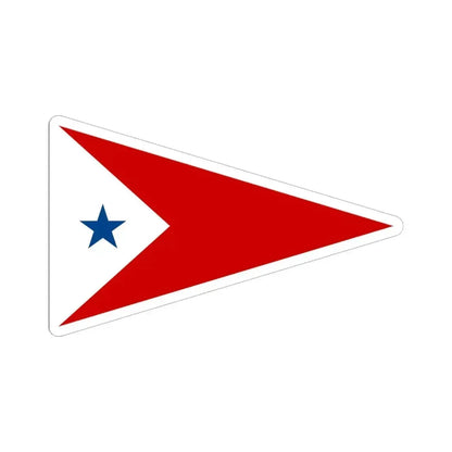 Burgee of Cottage Park YC (United States) STICKER Vinyl Kiss-Cut Decal 6 Inch White - The Sticker Space