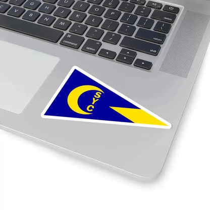 Burgee of Crescent Sail YC (United States) STICKER Vinyl Kiss-Cut Decal - The Sticker Space