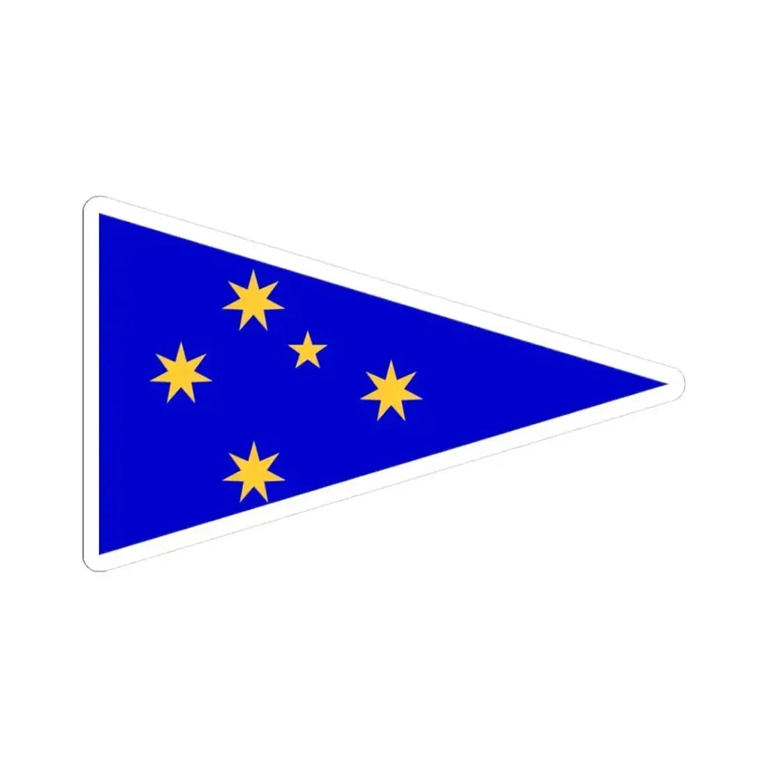 Burgee of cruisingycaus (Australia) STICKER Vinyl Kiss-Cut Decal 3 Inch White - The Sticker Space