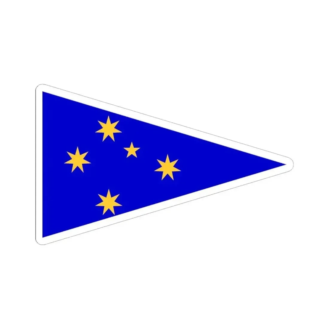 Burgee of cruisingycaus (Australia) STICKER Vinyl Kiss-Cut Decal 6 Inch White - The Sticker Space