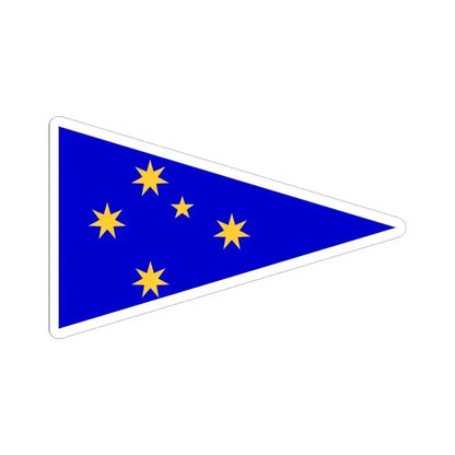 Burgee of cruisingycaus (Australia) STICKER Vinyl Kiss-Cut Decal 6 Inch White - The Sticker Space
