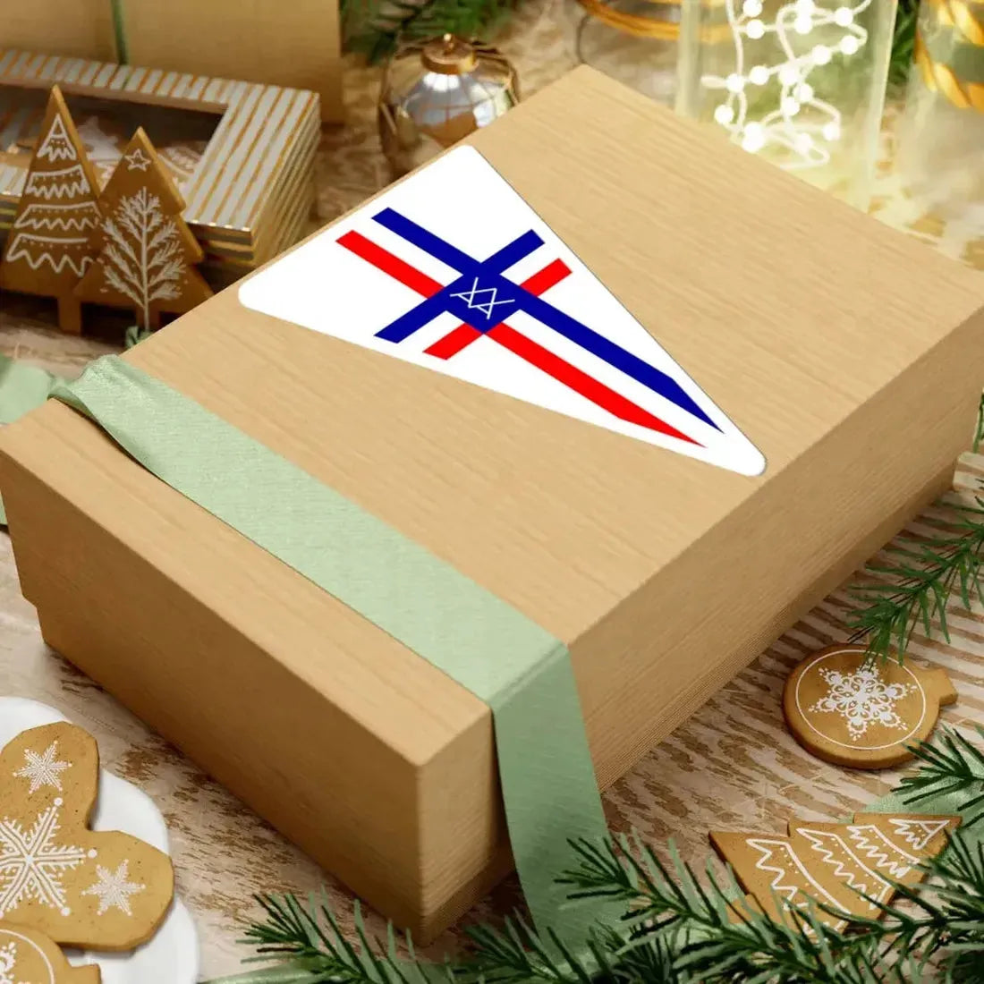 Burgee of CV Arcachon (France) STICKER Vinyl Kiss-Cut Decal - The Sticker Space