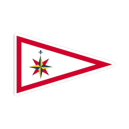 Burgee of CV Atlantico (Portugal) STICKER Vinyl Kiss-Cut Decal 4 Inch White - The Sticker Space