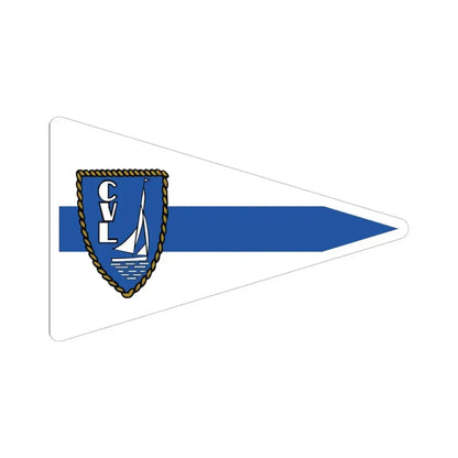 Burgee of CV Lagos (Portugal) STICKER Vinyl Kiss-Cut Decal 6 Inch White - The Sticker Space