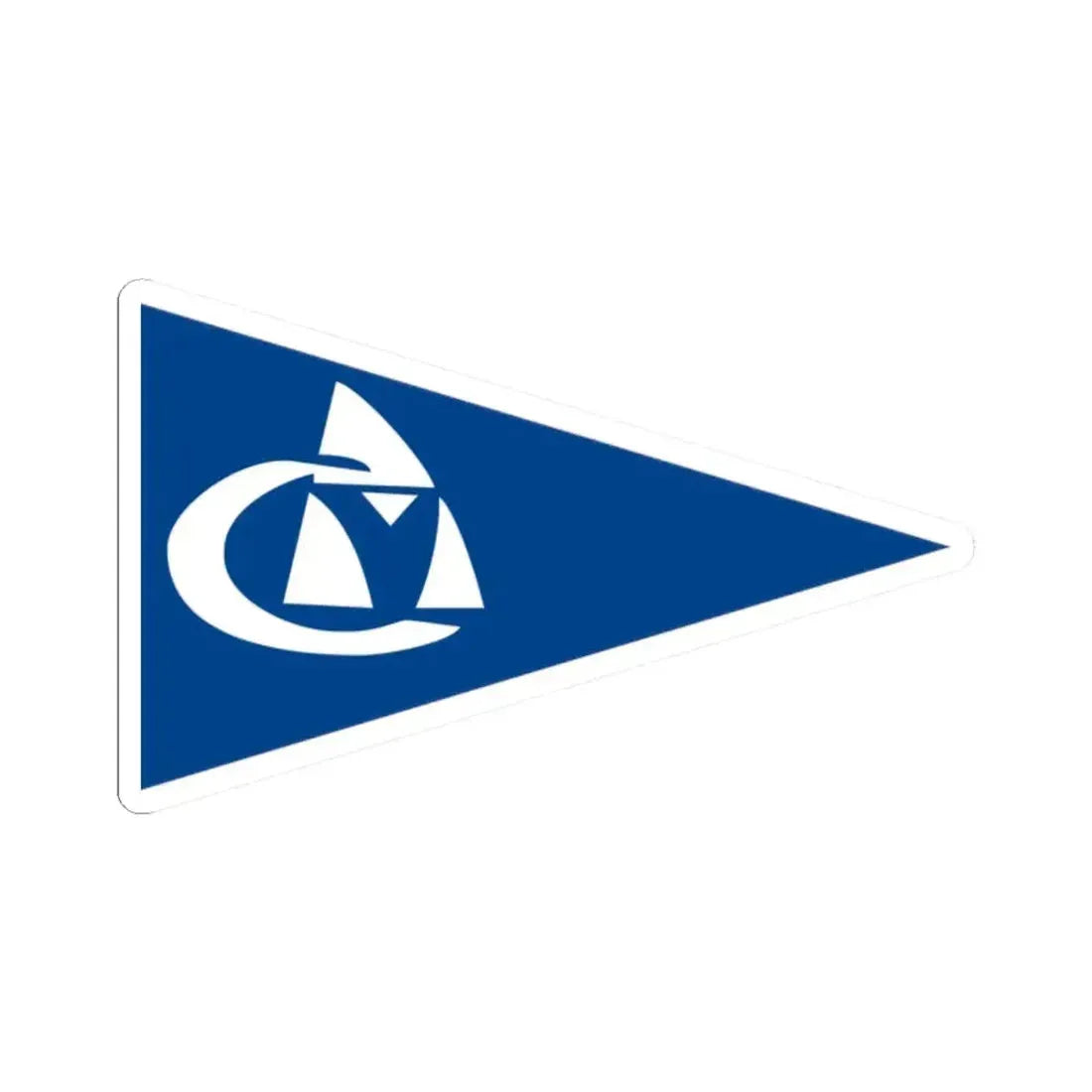 Burgee of CV Rosario (Argentina) STICKER Vinyl Kiss-Cut Decal 2 Inch White - The Sticker Space