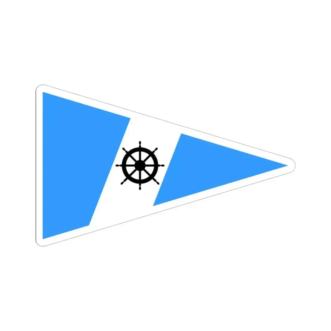 Burgee of CV San Isidro (Argentina) STICKER Vinyl Kiss-Cut Decal 6 Inch White - The Sticker Space