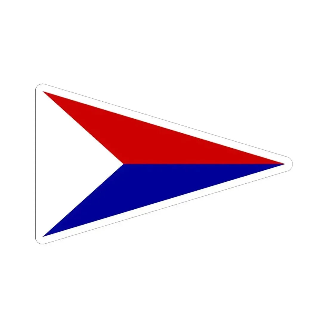 Burgee of CY El Quisco (Chile) STICKER Vinyl Kiss-Cut Decal 6 Inch White - The Sticker Space