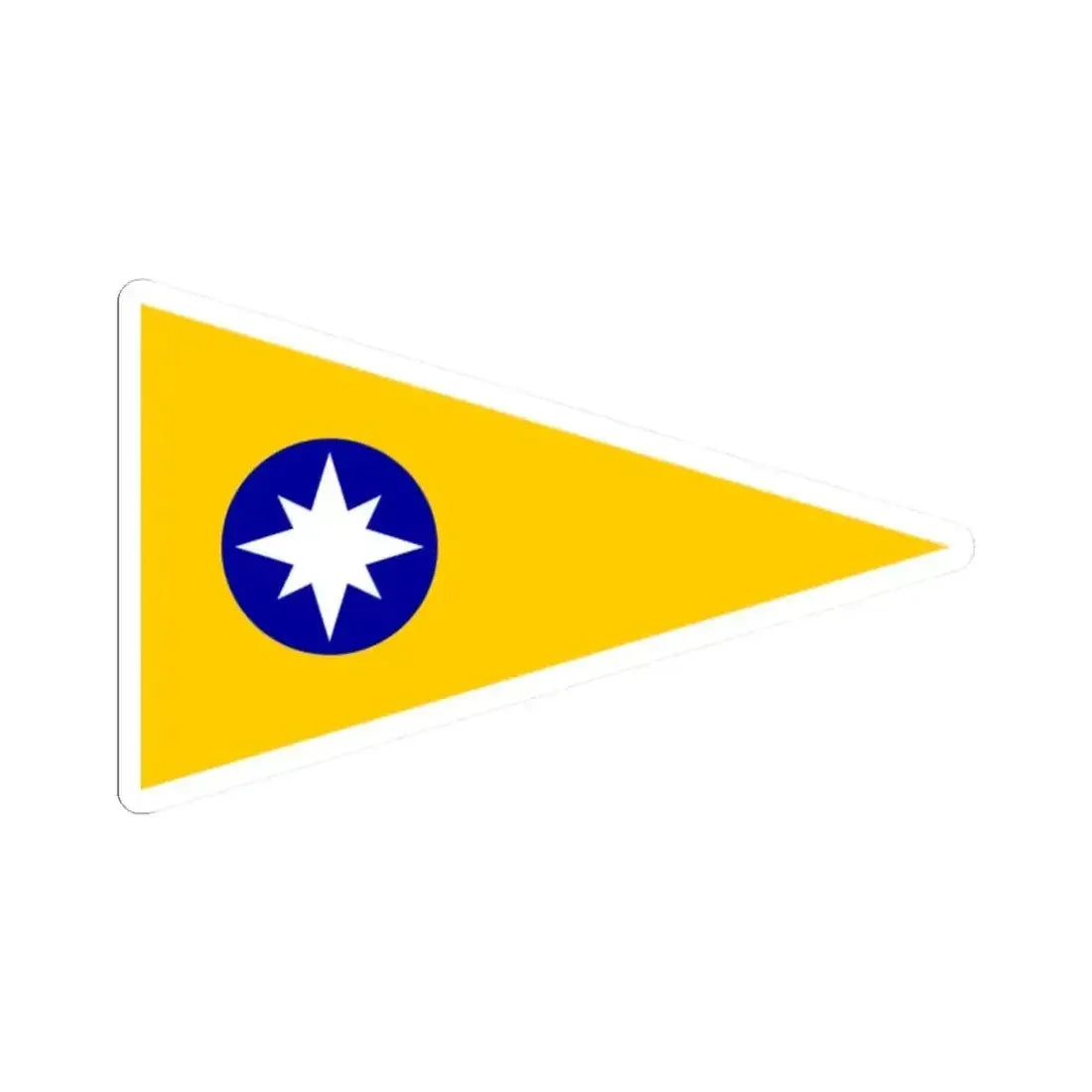 Burgee of CY Higuerillas (Chile) STICKER Vinyl Kiss-Cut Decal 2 Inch White - The Sticker Space