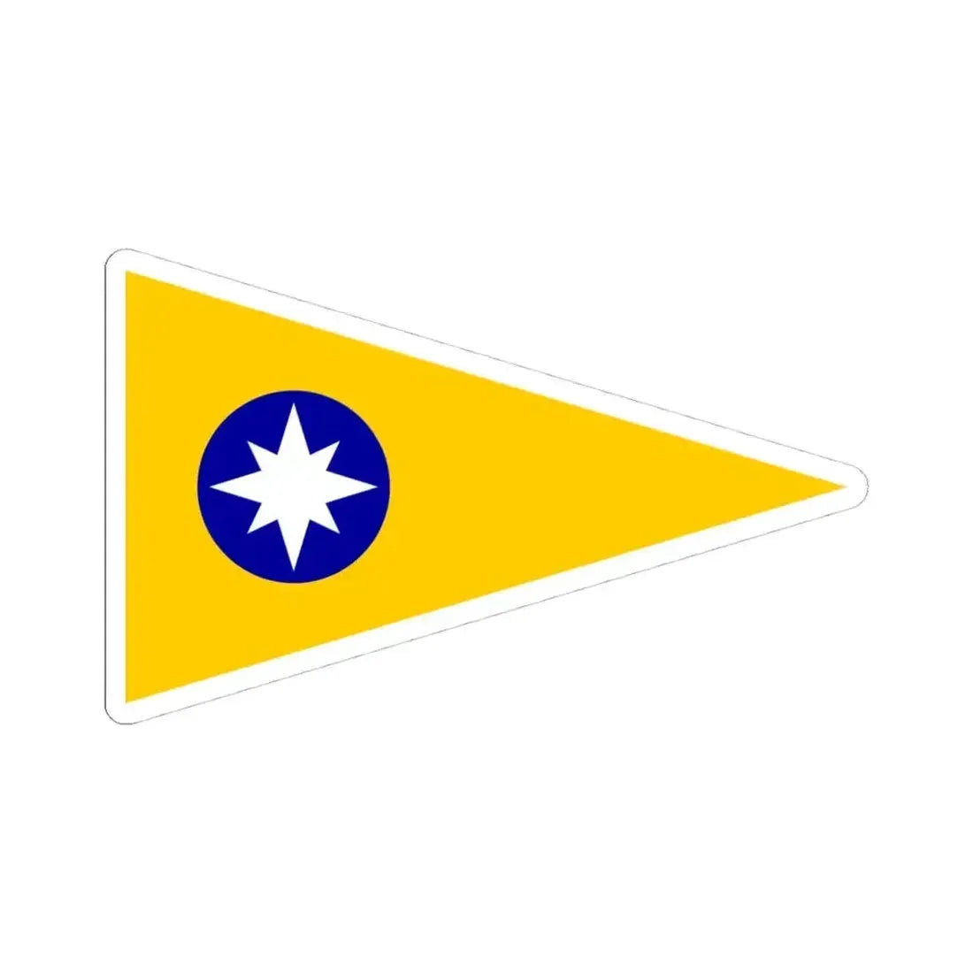 Burgee of CY Higuerillas (Chile) STICKER Vinyl Kiss-Cut Decal 4 Inch White - The Sticker Space