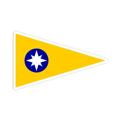 Burgee of CY Higuerillas (Chile) STICKER Vinyl Kiss-Cut Decal 6 Inch White - The Sticker Space